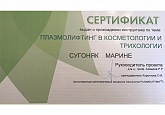 Сертификат Сугоняк Марина Валентиновна2